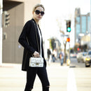 The Hollywood White Leather Crossbody Bag.