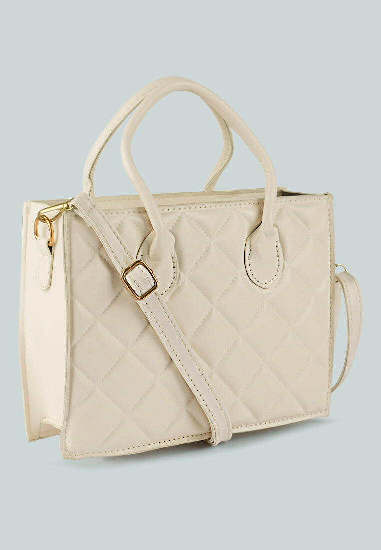 Quilted Structure Hand Bag.