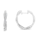 Sterling-Silver Diamond Hoop Earring (0.75 Cttw, I-J Color, I2-I3 Clarity).