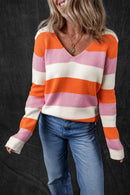 Laylani Stripe Casual Sweater.