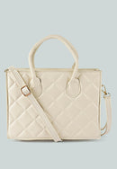 Quilted Structure Hand Bag.