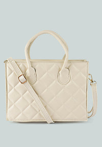 Quilted Structure Hand Bag.