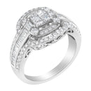 14KT White Gold Diamond Cocktail Ring (1 1/4 Cttw, H-I Color, SI2-I1 Clarity).