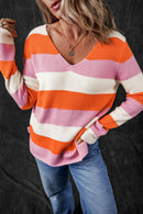 Laylani Stripe Casual Sweater.