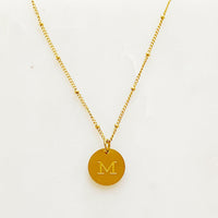 Ellison + Young: Singular Charm Initial Necklace.