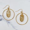 Kenzie Circle Drop Earrings