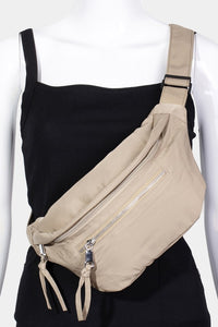 Fame Multi Pocket Nylon Crossbody Bag.