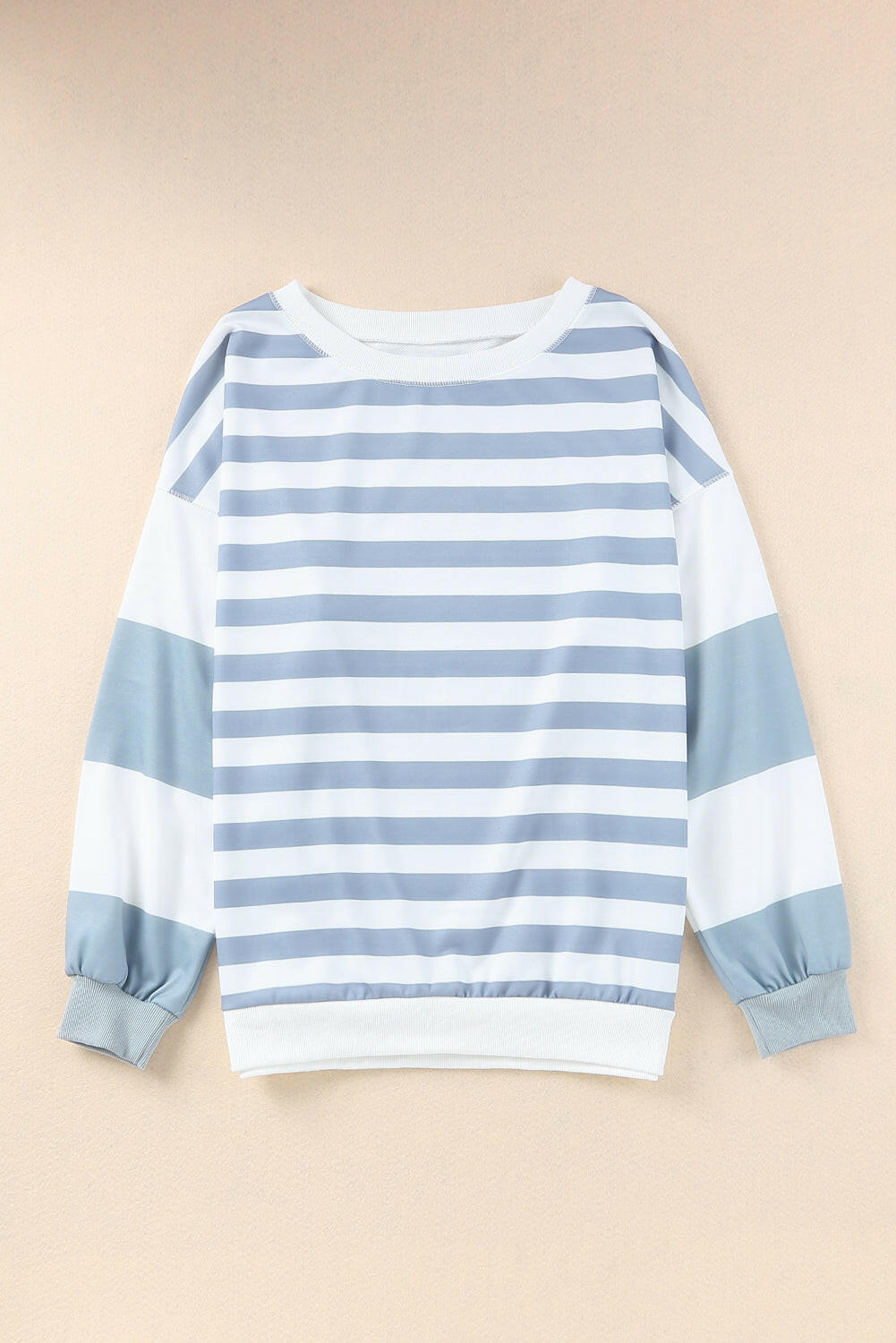 Elina Striped Pullover Sweatshirt.