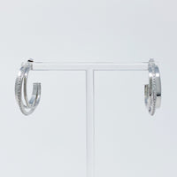 Irene Dimensional Hoop Earrings