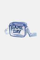 Zenana GAME DAY Stadium Approved Transparent Crossbody Bag.