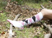 Women's Mixed & Match Argyle Knee High Socks Set.