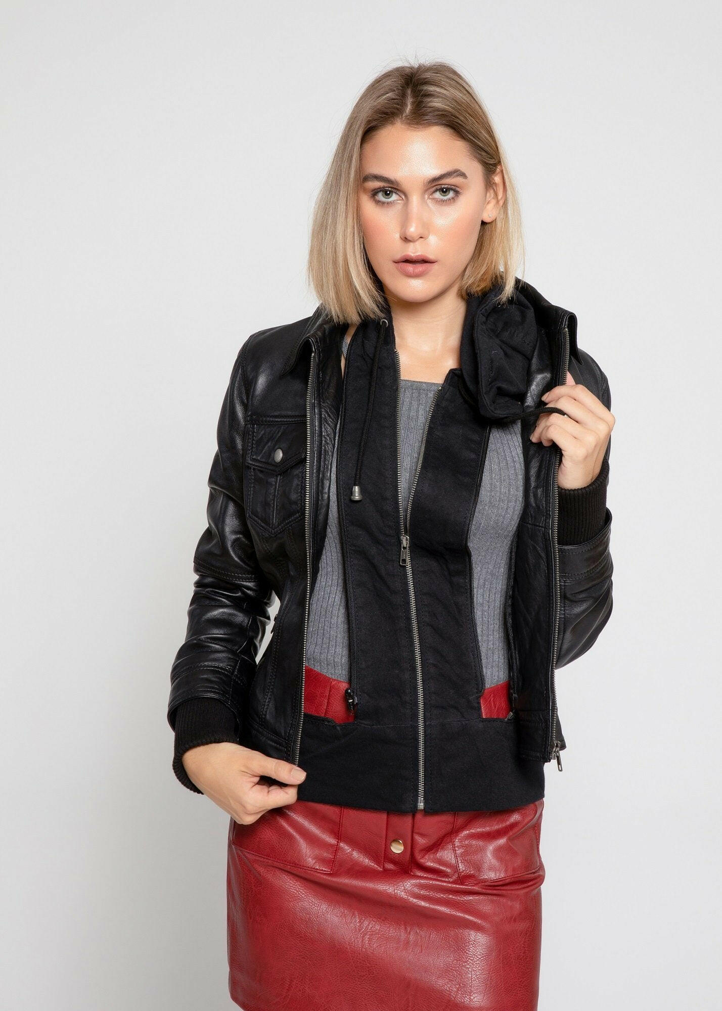 Annalise Womens Leather Jacket.