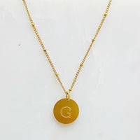 Ellison + Young: Singular Charm Initial Necklace.