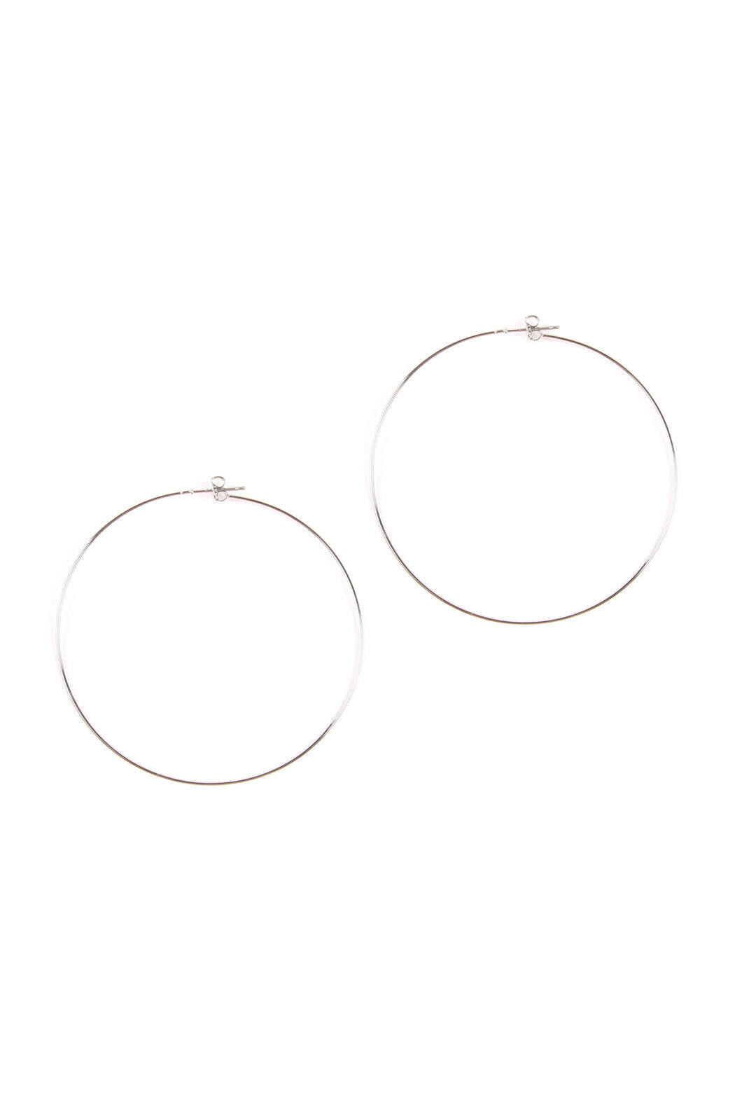 25804-60 - 60mm Wire Hoop Earrings.