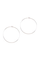 25804-60 - 60mm Wire Hoop Earrings.