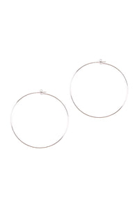 25804-60 - 60mm Wire Hoop Earrings.