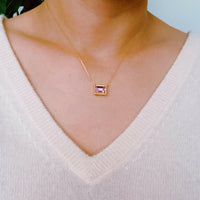 Sweet Square Pendant Necklace.