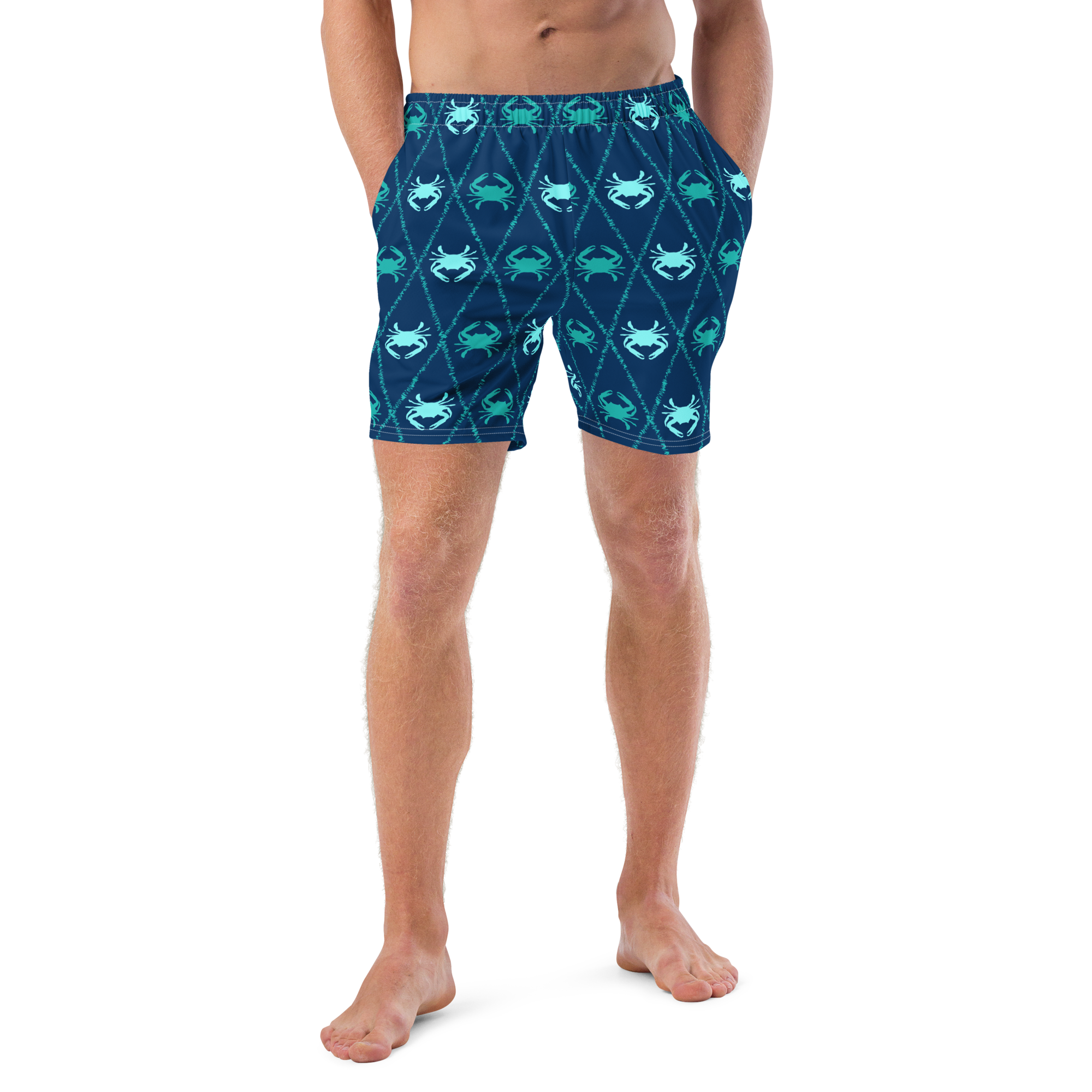 Men's Crabbies Recycled Mid-Length UPF 50+ Swim Shorts