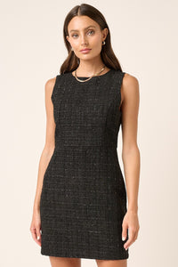 Mittoshop Tweed Sleeveless Mini Dress.