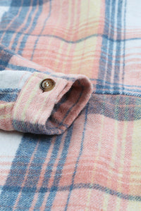 Addison Plaid Flap Pockets Shacket.