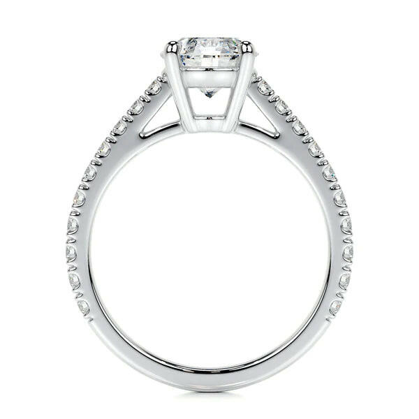 Round Brilliant Lab Grown Diamond Engagement Ring (F/Vs) in 14K White Gold - Choice of 1ctw or 2ctw