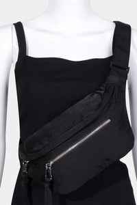 Fame Multi Pocket Nylon Crossbody Bag.