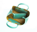 Jane - Tiffany Blue Vegan Leather Satchel.