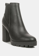 Bolt Block Heeled Chelsea Boots by Ruw.