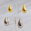 Statement Hollow Teardrop Stud Earrings