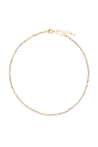 Dna020 - Stone Chain Choker Necklace.