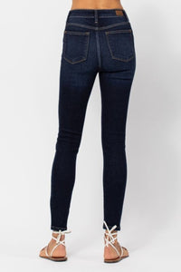 Judy Blue Full Size High Waist Handsand Skinny Jeans.