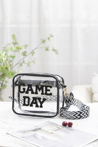 Zenana GAME DAY Stadium Approved Transparent Crossbody Bag.