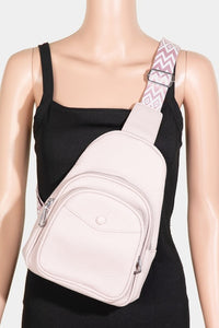 Fame Textured PU Leather Sling Bag.