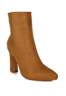 Clubdate Block Heeled Ankle Boots.