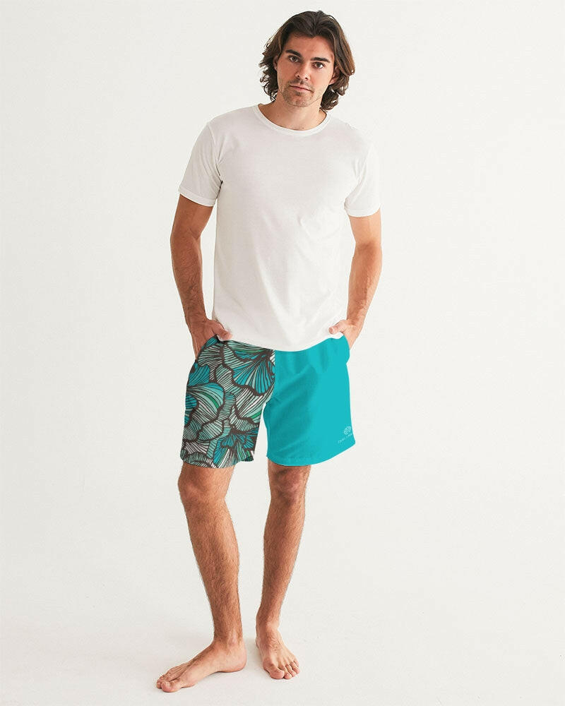 Sea Petal Swirls 7" Classic Men Swim Trunk.