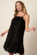 Mittoshop Feather Ruffle Hem Mini Cami Dress.