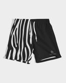 Graphic Zebra 7" Classic Men Swim Trunk.