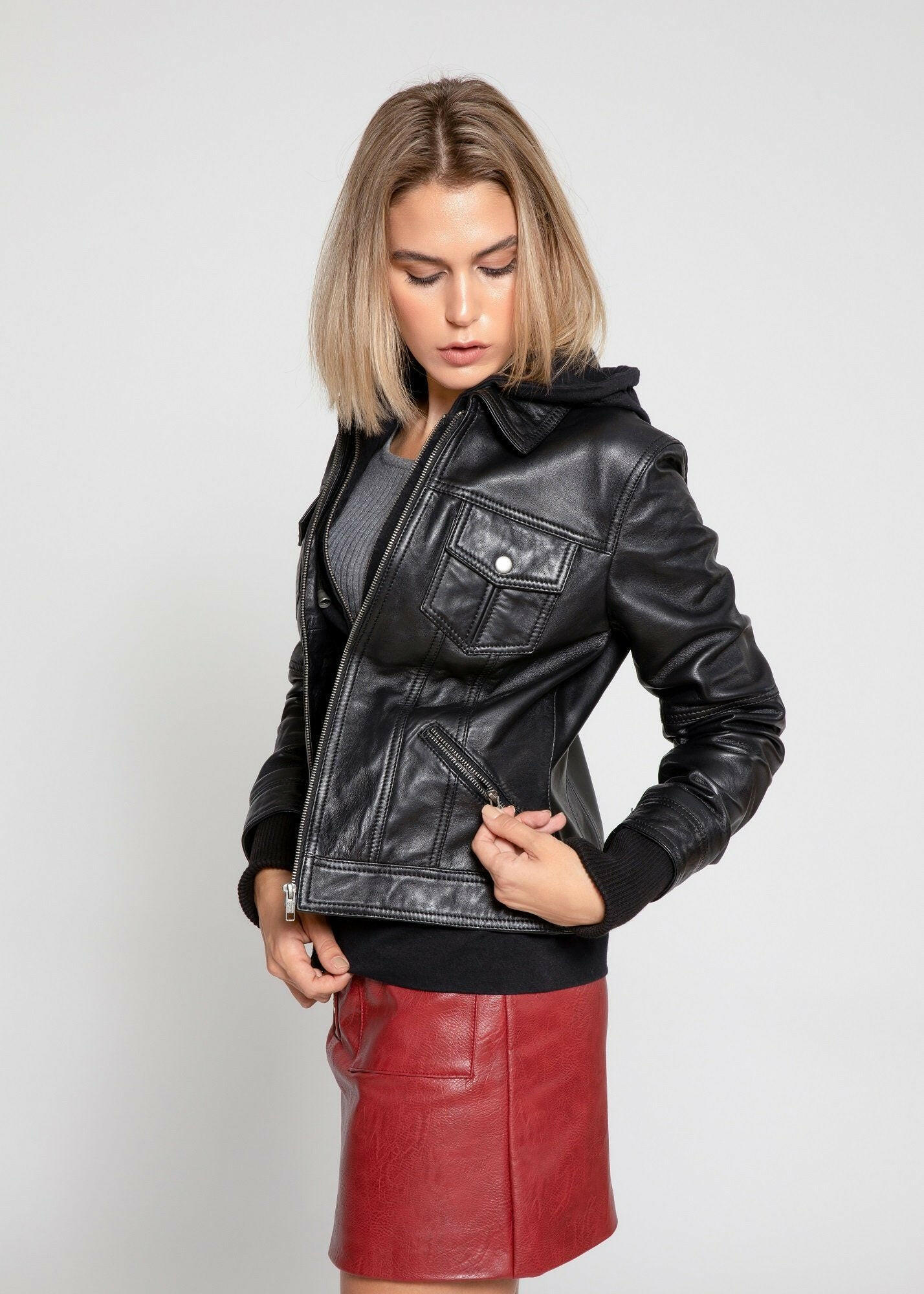 Annalise Womens Leather Jacket.