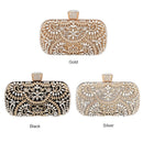 Diamond Evening Clutch Bag Wedding Golden Clutch Purse Chain Shoulder Handbag.