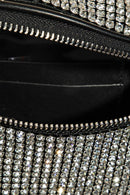 Fame Pave Rhinestone Crossbody Bag.