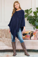 Asymmetric Fringe Poncho.