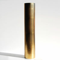 GILT 20" Gold Gilded Cylinder Vase.