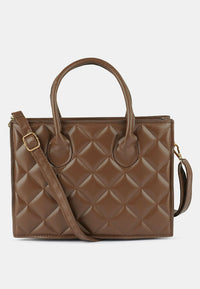 Quilted Structure Hand Bag.