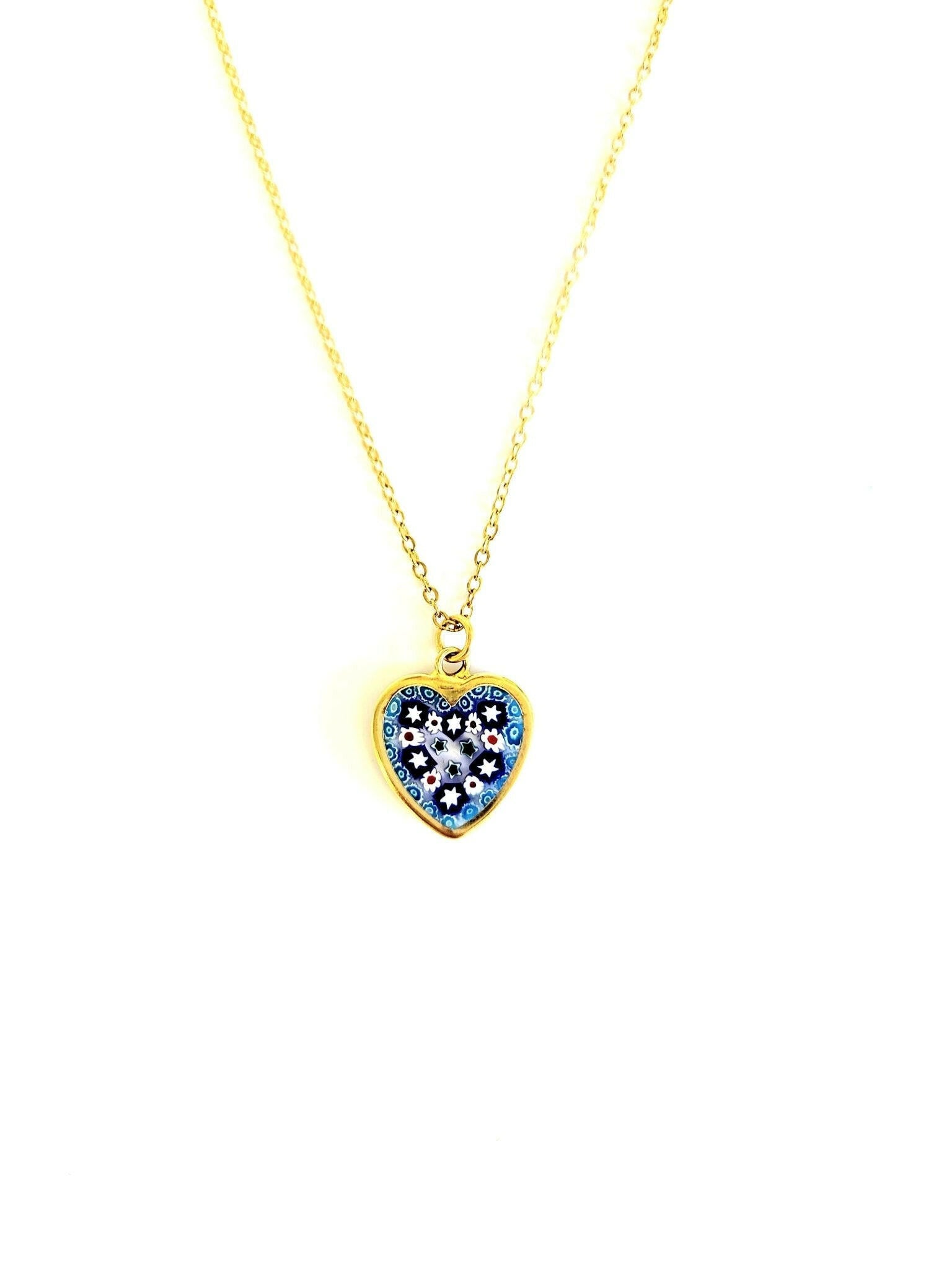 Glass Heart Necklace