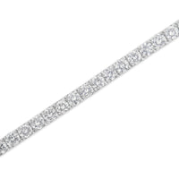 IGI Certified Diamond 14K White Gold Classic 7” Tennis Bracelet - Choice of Carat Weights.