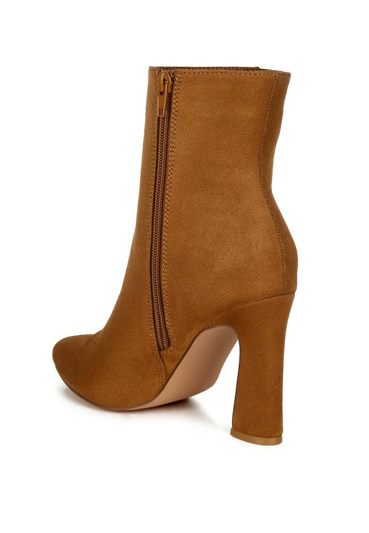 Clubdate Block Heeled Ankle Boots.