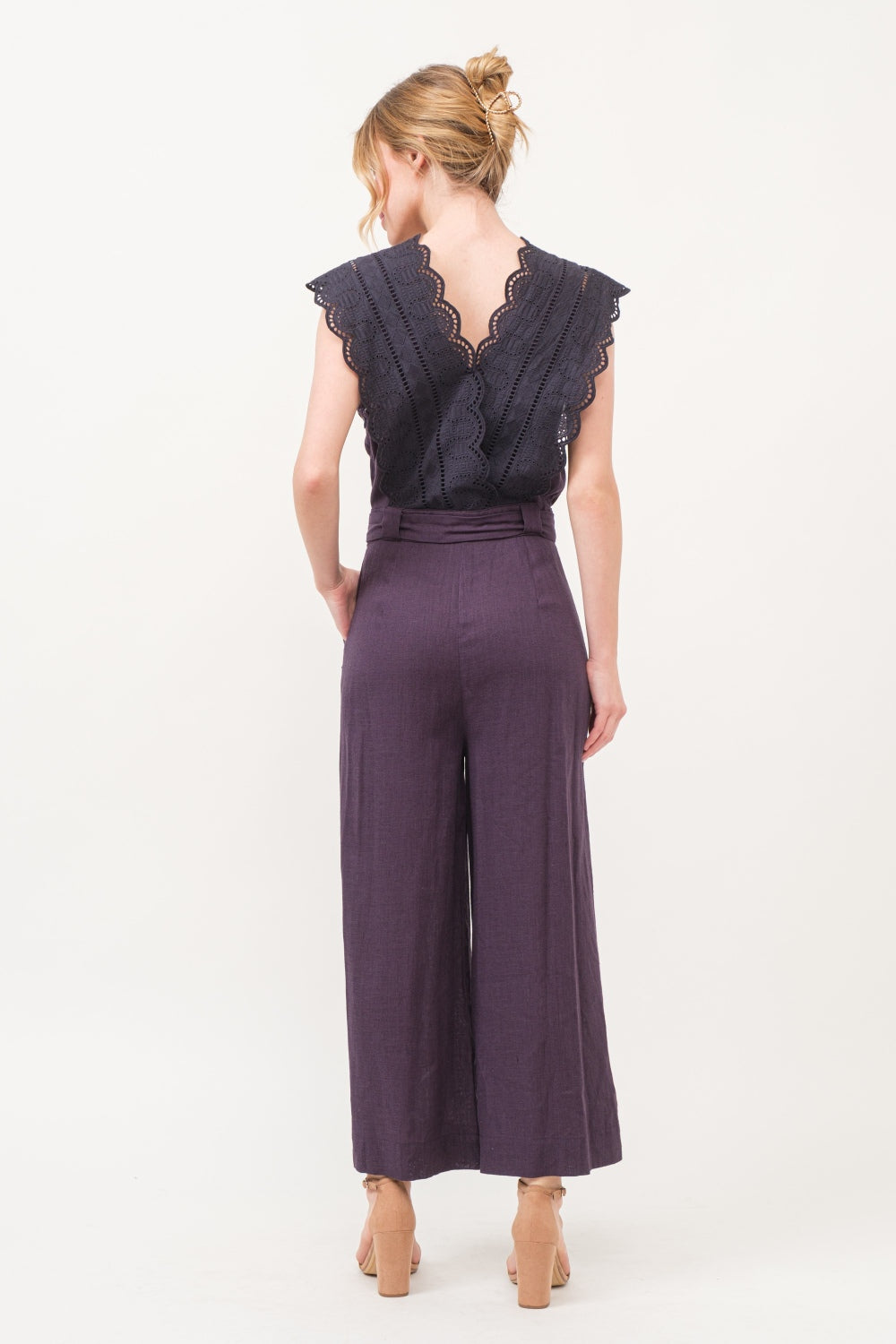 And The Why Laced Surplice Tie Waist Jumpsuit.