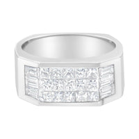 14KT White Gold Diamond Ring (1 3/4 Cttw, G-H Color, VS2-SI1 Clarity).