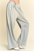 Davi & Dani Rhinestone Drawstring Wide Leg Pants.