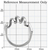 TK145 High Polished (No Plating) Stainless Steel Ring
